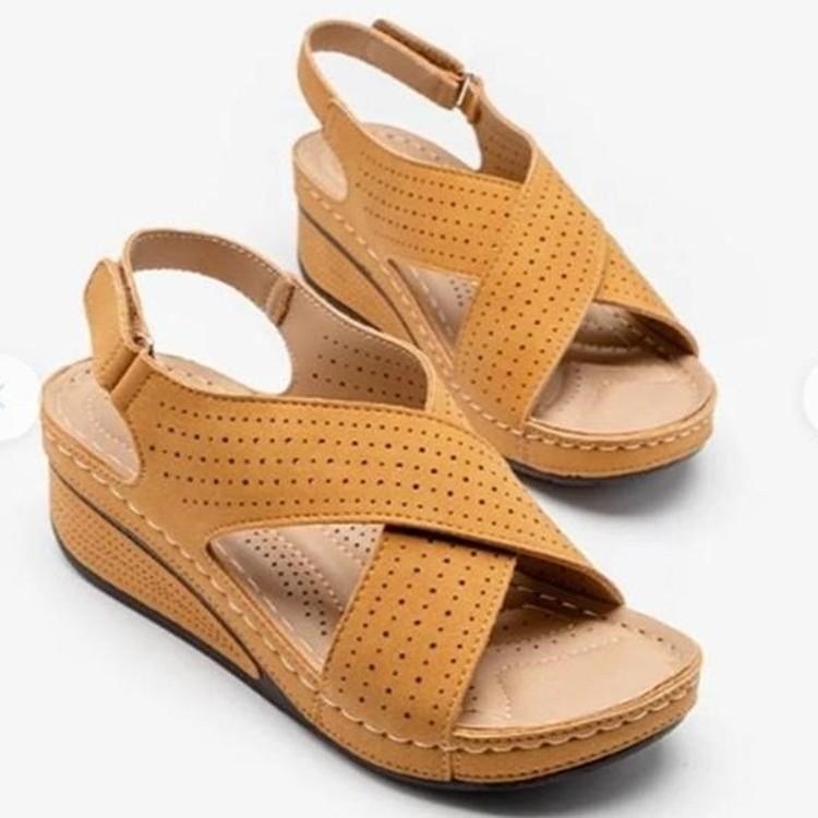 Roman Sandals Women Summer Thick Sole With Adjustable Strap For Casual Wear