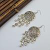 Retro Disc Engraved Multi-layer Alloy Exaggerated Earrings Fringed Manufacturer Spot Bohemian Earrings
