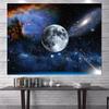 VIKAMA Mysterious Starry Sky Tapestry Wall Hanging Forest Trees Moon Tapestry Room Decoration Living Room Bedroom Aesthetics