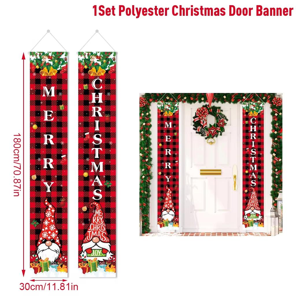 Christmas Hanging Door Banner Merry Christmas Decorations for Home Xmas Navidad Noel Natal Door Decor Happy New Year Gifts 2026