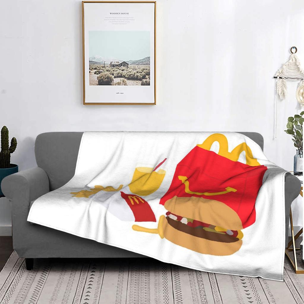 McDonald’s happy meal Blanket Super Soft Flannel Sofa Throw Blanket for Couch Bedding Travel Throws Bedspread Quilt