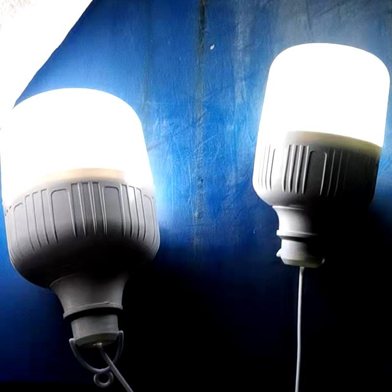 1PC outdoor USB LED light bulb power bank charging emergency light hook camping fishing portable tent lantern night light bulb