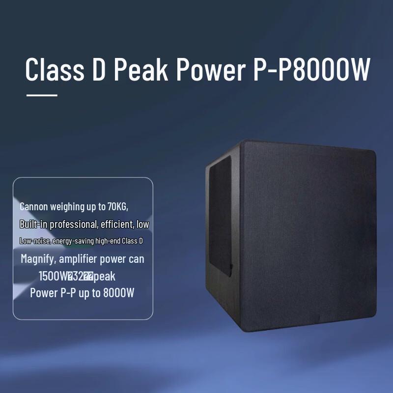 JZ SW-D8000 Active Subwoofer Speaker CN Plug (adapter Included)