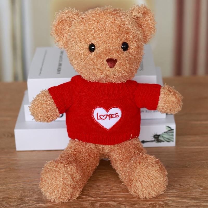 Bärenpuppe Hochwertiges Valentinstagsgeschenk für Freundin Freund Mädchen Geburtstagsgeschenk Puppe