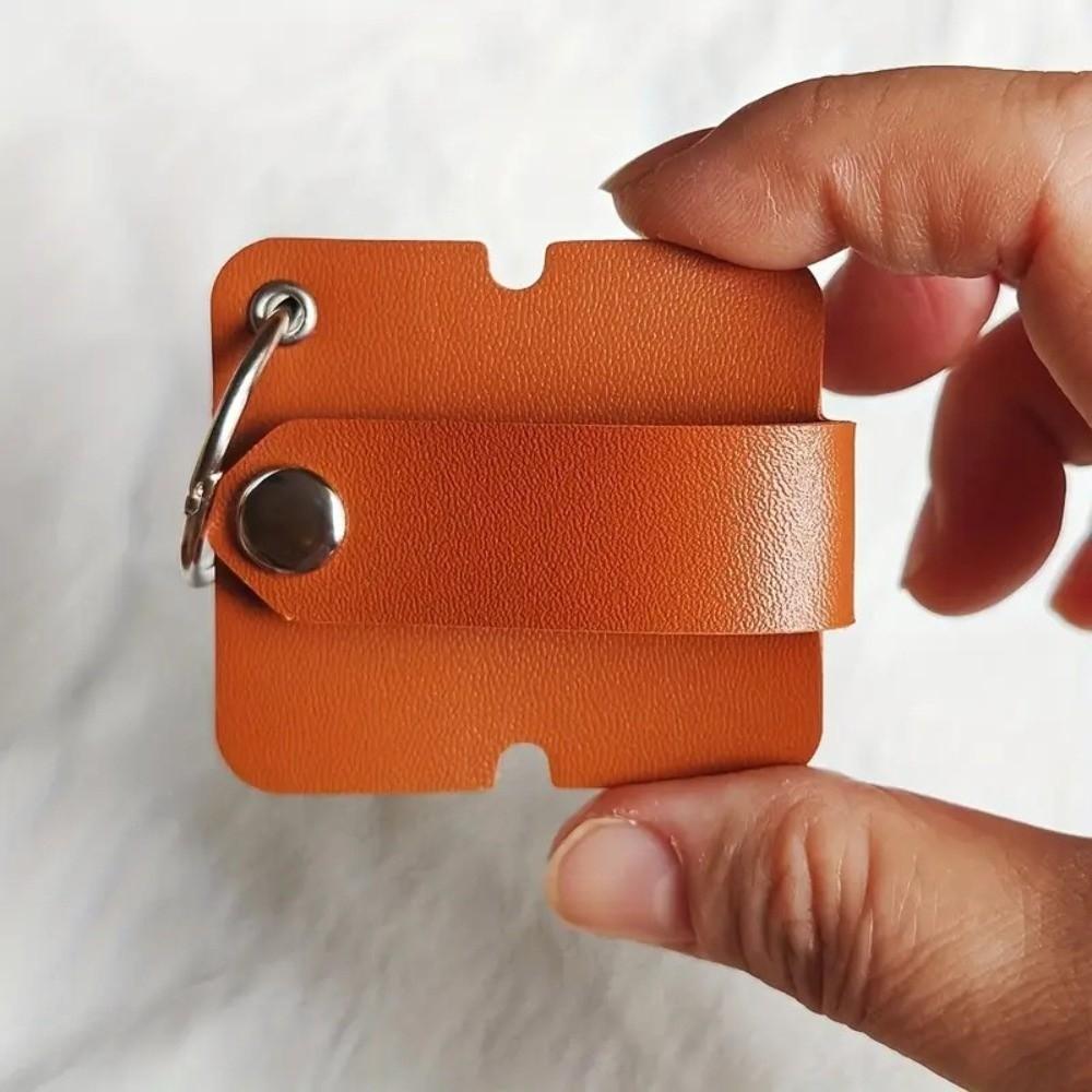 Leather Buckle Leather Cable Clip Cable Strap Earphone Cord Holder Earphone Organization