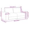 2 Seater Sofa Light Grey 180 X 78 X 84 Cm Velvet