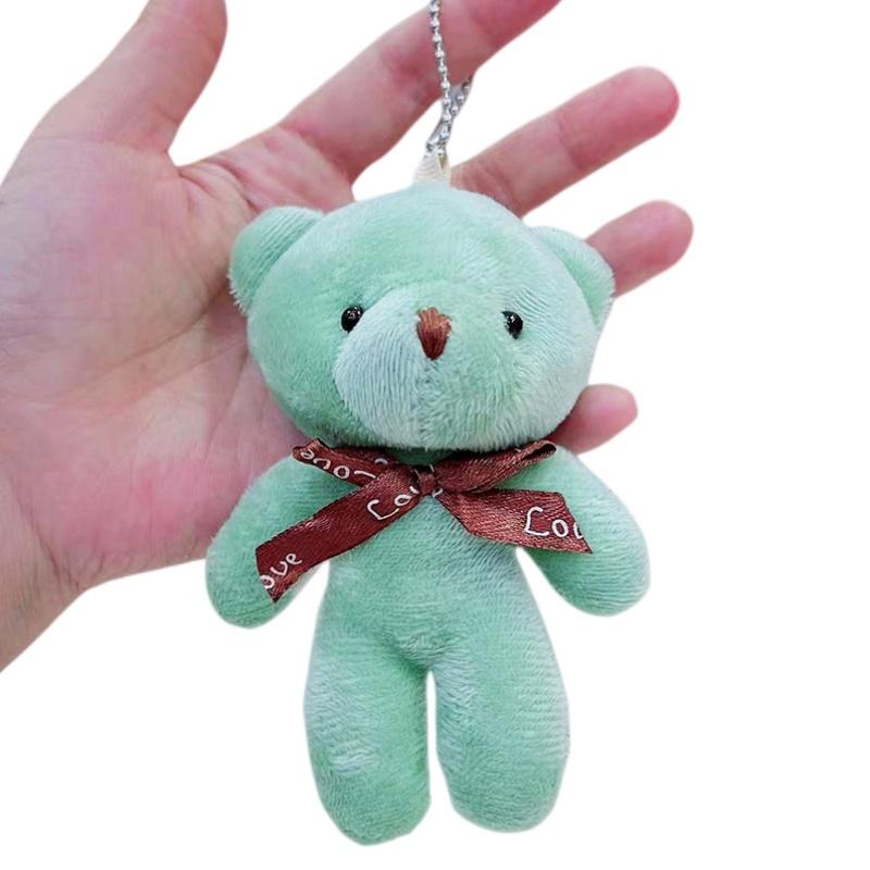 Teddy Plush Bear Toy Keychain Bag Pendant Stuffed Doll Home Decoration Gift Kids