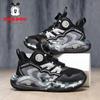 Bobodou Boys' 2026 Waterproof Leather Sports Shoes: Lightweight Basketball and Running Footwear