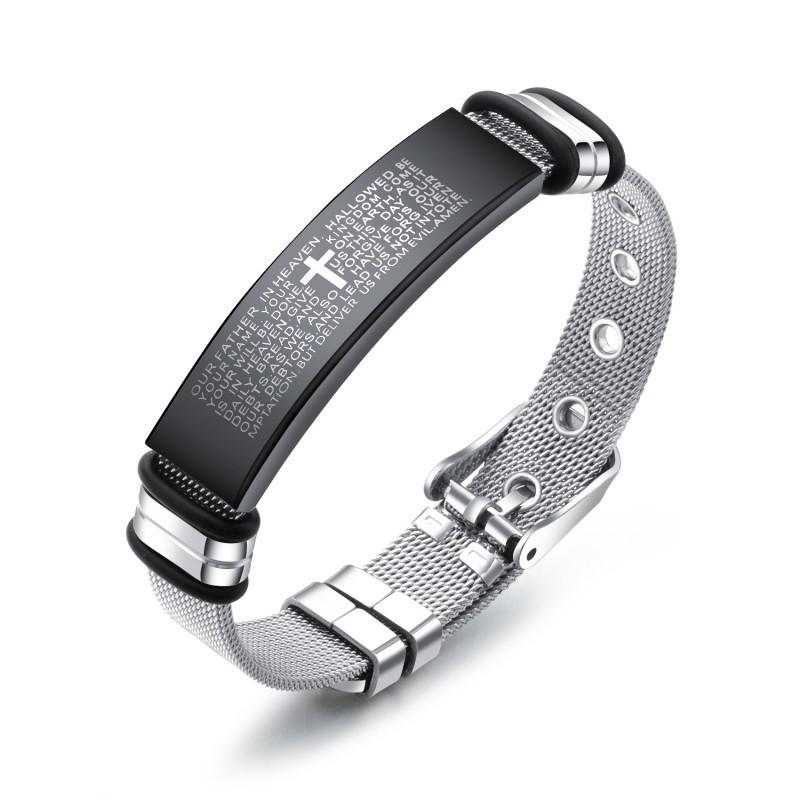 Fashionable Retro Bracelet Men s Stainless Steel Simple Versatile Trendy Titanium