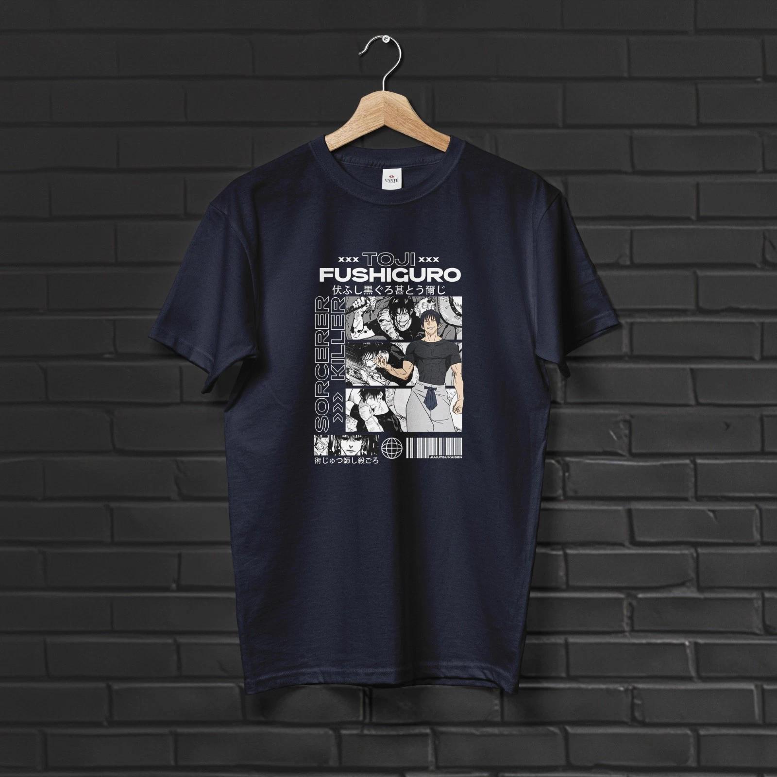 Toji Fushiguro Anime T-Shirt Streetwear Graphic Tee Unisex Top S