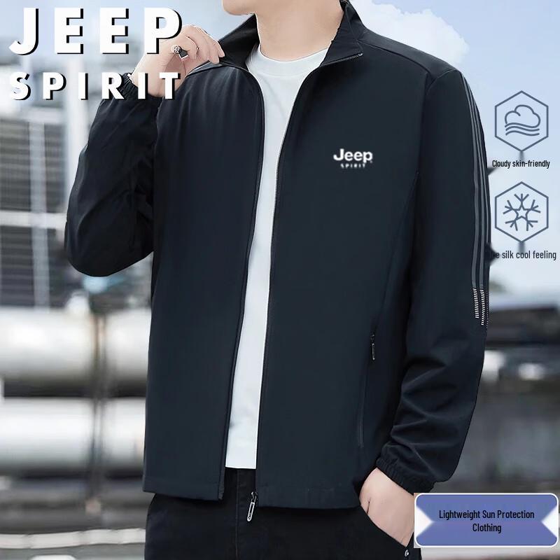 JEEP SPIRIT Men s Long-Sleeve Quick-Dry Sun Protection Top 6XL