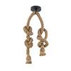 Vintage Sisal Rope Tie Pendant Lamp Retro Loft Hanging Ceiling Lights Chandelier Creative Industrial Home Room Office Wall