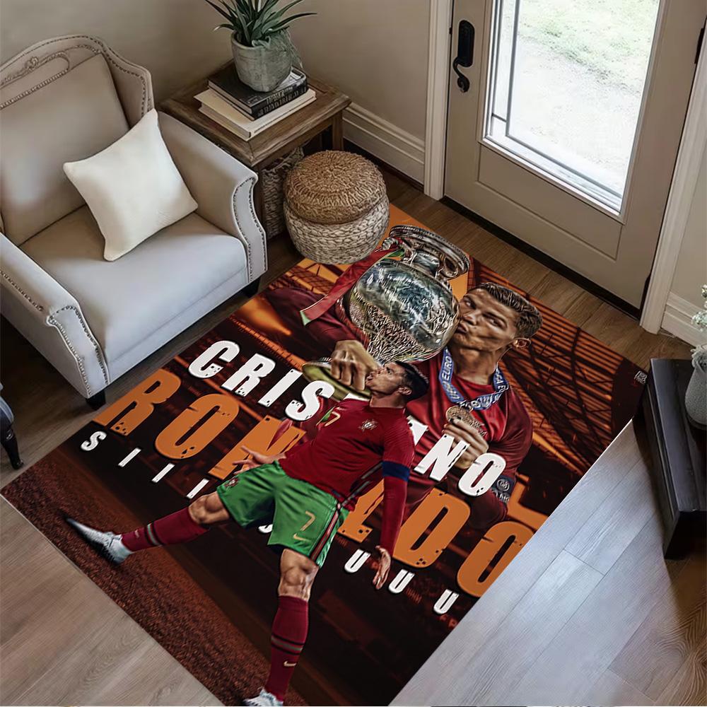 Cristiano Ronaldo Celebration Carpet Suitable for Kitchen Living Rooms Entryway Dining Room Antislip Carpet Office home decor