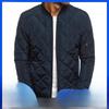 Men's Diamond Short Cotton Jacket with Stand Collar - Winter Collection