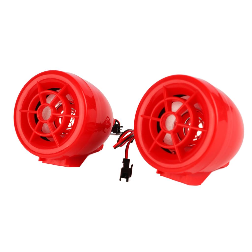 Motorcycle Alarm Sound System with Flashing Light 100Hz to 6KHz MP3 Radio Bluetooth Stereo Speaker for Motorbike