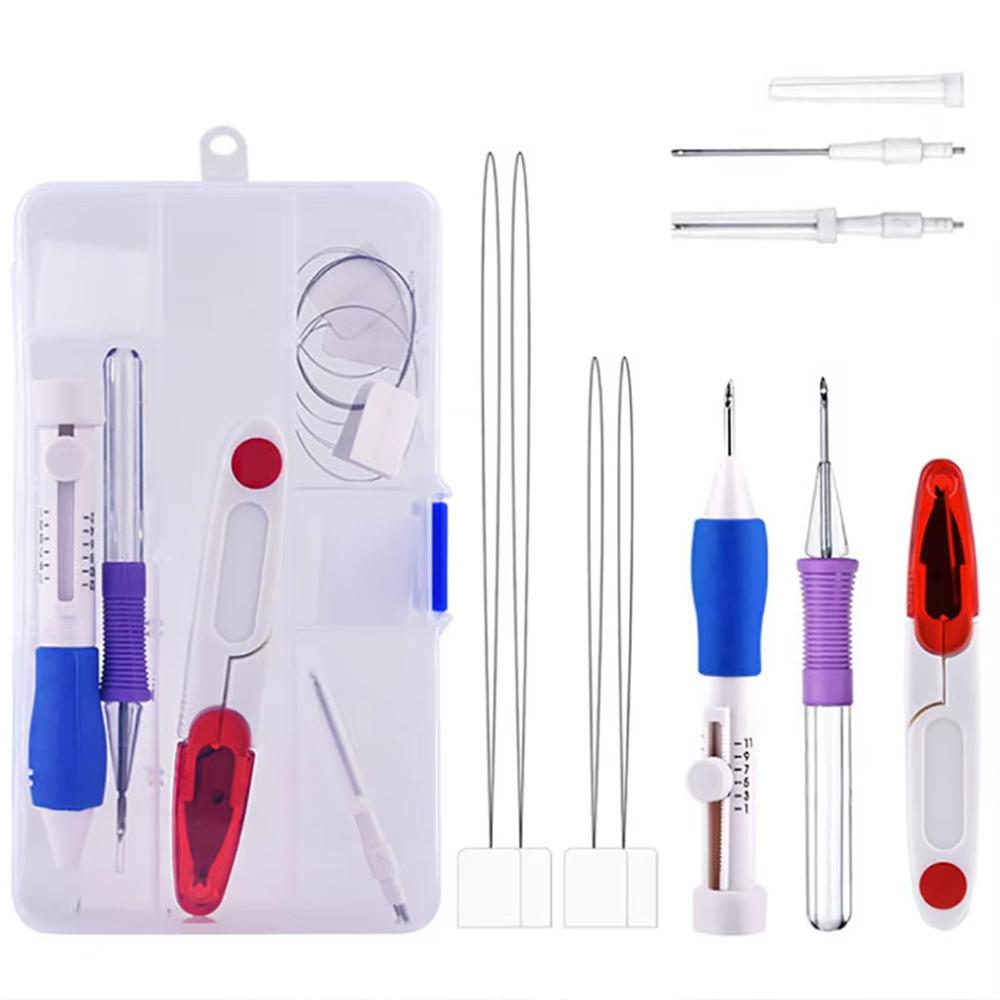 7/9/136pcs Cross-stitch Punch Needle Stitching Punch Set Needlework Embroidery Craft Tools for DIY Craft Sewing Stitching Tool