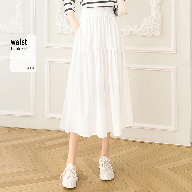 Cypress Collection Women s Irregular Hem A-Line Midi Skirt S