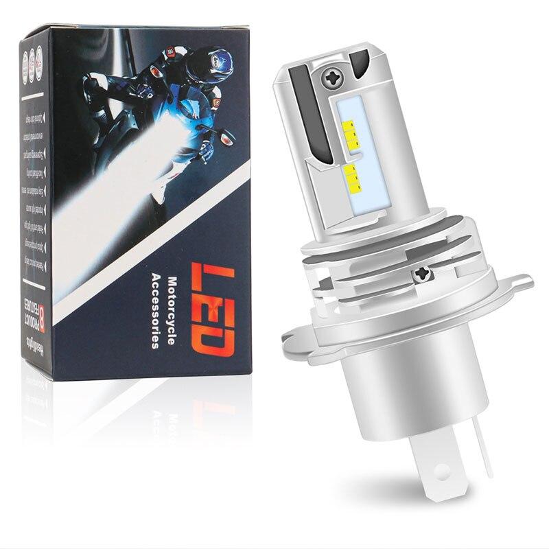 Светодиодные лампы для мотоциклетных фар H4 Hi Lo Beam Мотоциклетные фары Для Yamaha Kawasaki Suzuki Светодиодная лампа H4 с Canbus Мотоциклетная фара H4