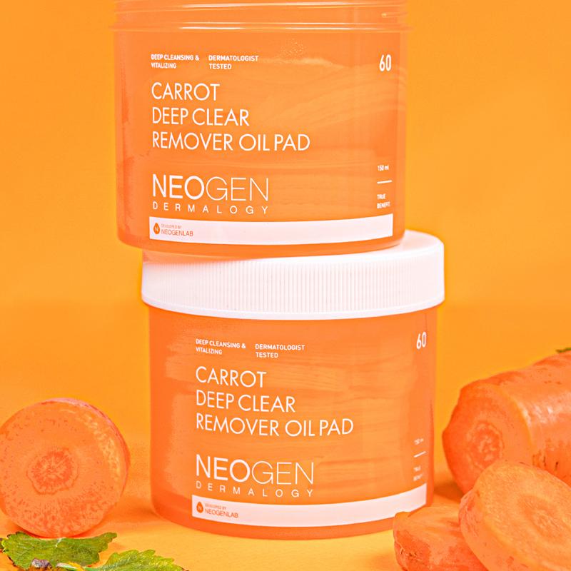 NEOGEN Carrot Deep Clear Remover Oil Pad 150ml 60EA
