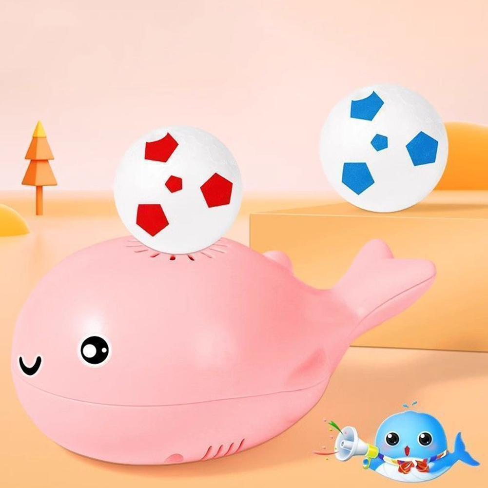 Baleia Fofa Bola Flutuante Brinquedo Ventilador Elétrico Recarregável por USB Sopra Bola Suspensa Brinquedo Educativo Presente Para Crianças Pequenos