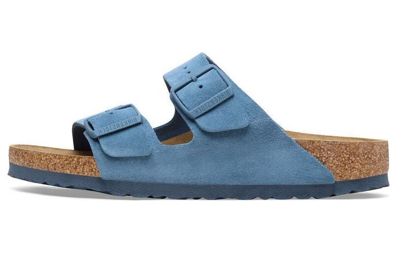 Birkenstock Buckled Open Toe Suede Slippers 1026820 39