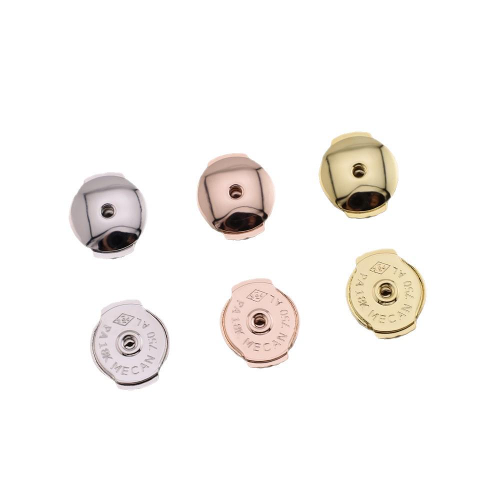 Gold Push-Type Flying Saucer Ear Stud - Trendy Fashion Accessory