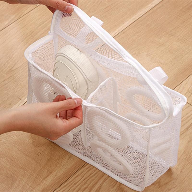 Schuhbeutel für die Waschmaschine, Reise-Schuhaufbewahrungsbeutel, tragbarer Wäschesack aus Netzgewebe, verformungssicher, Schutz für Schuhe, Lüften, Trocknen, Werkzeuge