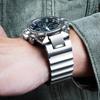 For Casio G-SHOCK Series Black Warrior GST-B400 Modified Steel Strap Stainless Steel Watch Strap Men's Trendy Accessories