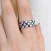 Huitan Dazzling Colorful Cubic Zirconia Women Rings Gorgeous Wedding Party Accessories  Color  New Fashion Jewelry