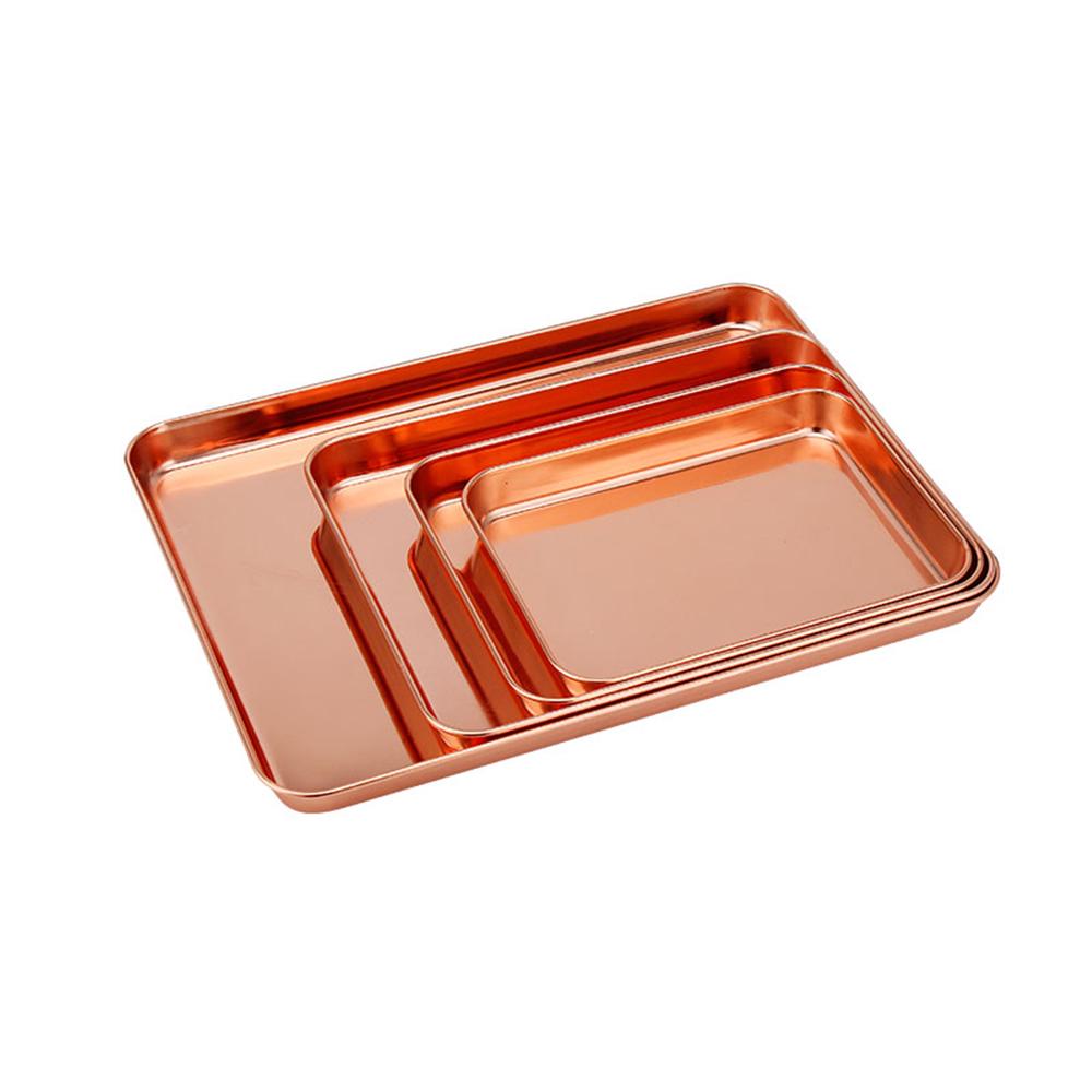 Buy Rectangular Baking Pans Rose Gold Baking Sheet Stainless Steel
