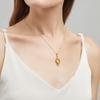 100% Sterling Silver 925 Citrine Necklace Women Luxury 10*14mm 8ct Oval Yellow Stone Pendant Victoria Style Jewelry Gift Female