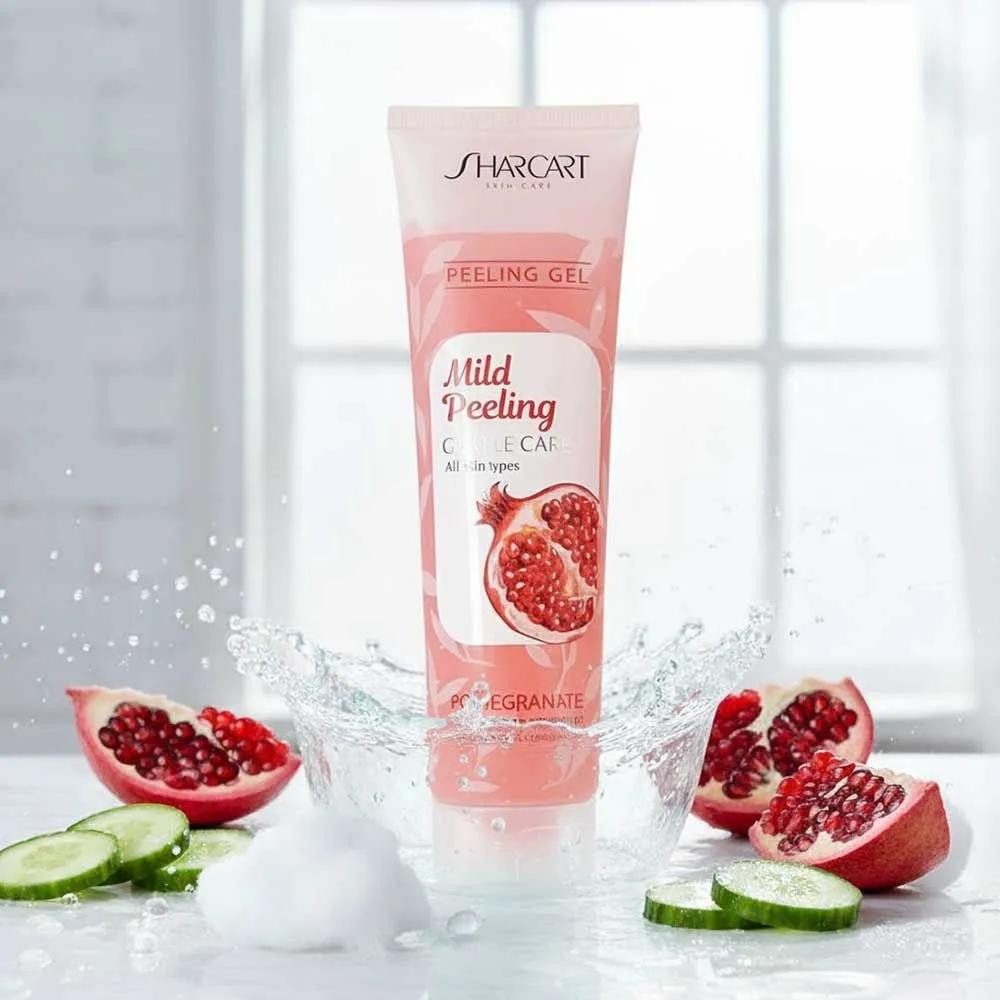 SHARCART Body Peeling Gel 310ml 5 Pomegranate Scrub Cleansing Body Wash Cleanser