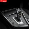 Padrão de fibra de carbono Painel de mudança de marchas de carro Lateral L Shape Strips Guarnição Interior para BMW 3 Serie 4 3gt F30 F31 F32 F34 F36