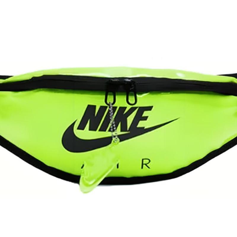 Nike Heritage Polyurethane Fanny Pack Unisex Neon Yellow Casual CW9259-702