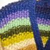 Women's Handmade Chunky Knit Rainbow Stripe Cardigan