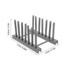 Space Saving Dish Drying Rack for Plates Bowls Cups and Pot Covers Easy Assembly Disassembly Grey Kitchen Organizer Dish Drainer