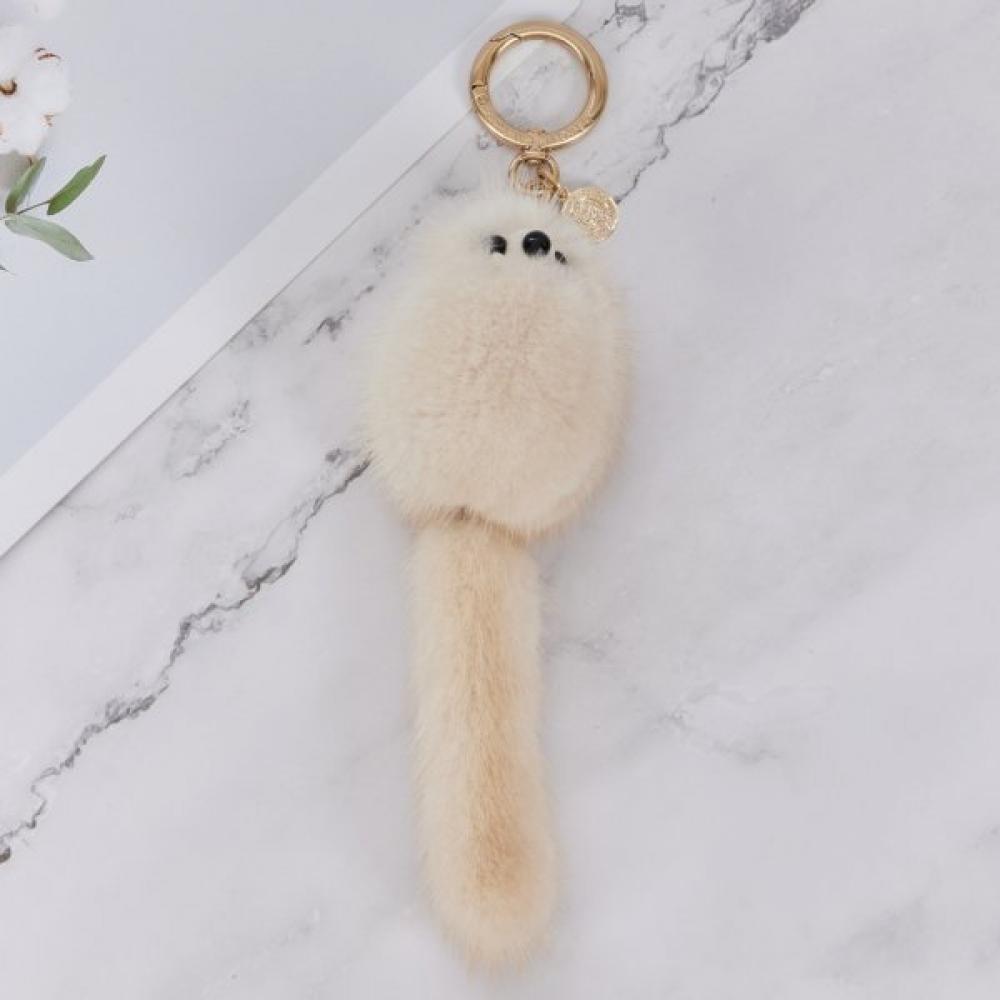 Lala Mink Tail Keyring Charm Maia Acc135