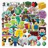 Game Minecraft 50pcs Stickers Pvc Waterproof Lapyop Bike Luggage Suitcase Decals