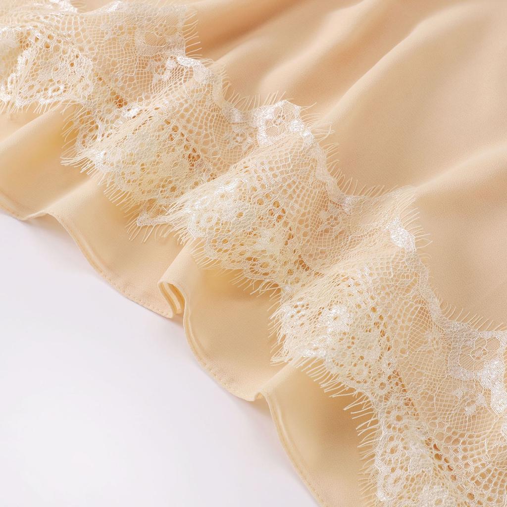 Luxury Lace Chiffon Hijabs Woman Muslim Scarf Shawls Solid Ladies Party Shawl Wraps Islamic Turban Female Headscarf Ramadan