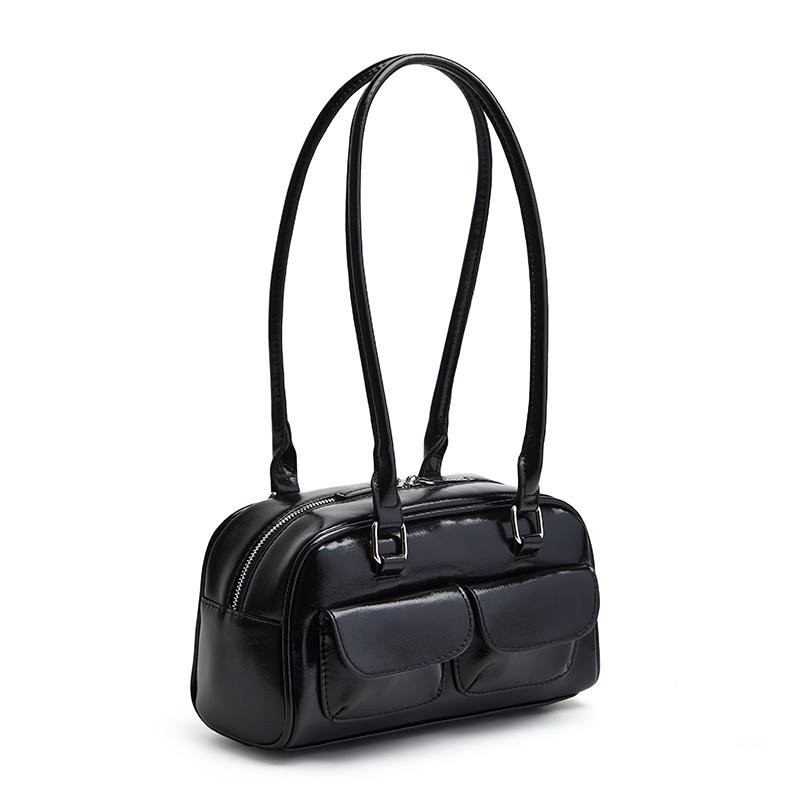 New Women's Bag Bowling Bag 2024 New Niche Joker Boston Bag Tote Bag Underarm Shoulder Bag