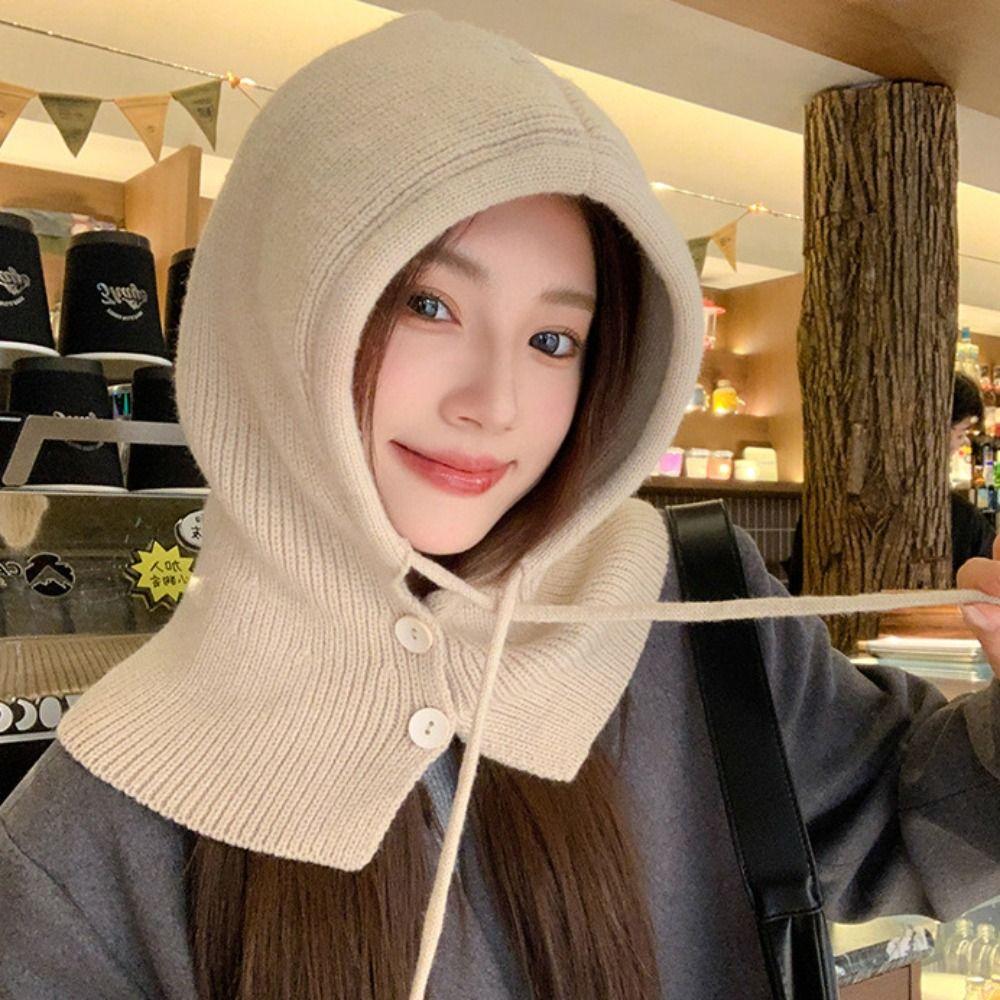 Beanie Ear Protection Hat Pullover Hat Winter Cap Cute Balaclava Hat  Winter/Autumn