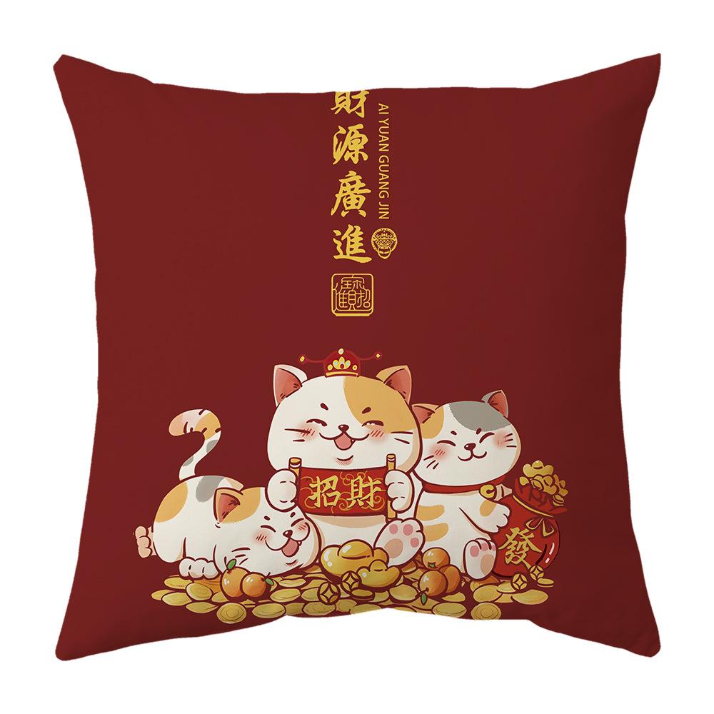 New Pillow Snake Big Red Festive Spring Festival Mascot Chinese Style Cushion New Pillow