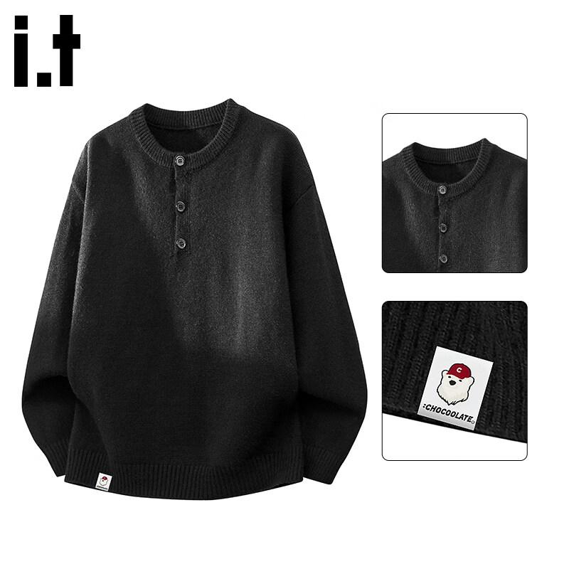 

CHOCOOLATEit Men s American Henley Knit Sweater 3XL