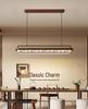 Song Dynasty Zen Chandelier: Retro Fabric, Rectangular Dining Room & Tea Room Light