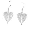 Elegant Angel Wing Heart Shaped Pendant Necklace,earrings, Exquisite Fashionable Elegant Versatile Banquet Party Daily Wear Jewelry Gift