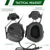 Set Casco Tattico Casco Protettivo Regolabile FAST con Cuffie Luce Sopravvivenza Modello NVG Luce Segnalazione per CS Airsoft Cosplay
