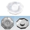 Hexagonal Shape Clock Mold with Clock Silicone Casting Epoxy Resin Mold for Handmade DIY Crafts Making Home Decorations