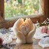 3D Hand Hold Baby Feet Silicone Candle Mold For Epoxy Resin Handmade Candle Soap Baby Showers Decoration Holiday Gift