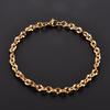 Stainless Steel Bracelet Rolo Link Hand Chain for Women Girl Anklet Link Foot Wrist Chains Geometric Metal Jewelry Gift