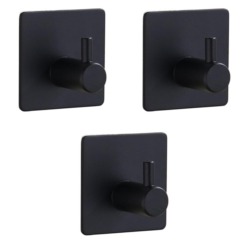 1-3pcs Self Adhesive Kitchen Towel Hooks Door Wall Mounted Household Hat Key Coat Rack Door Hanging Organizer Home Soupplies